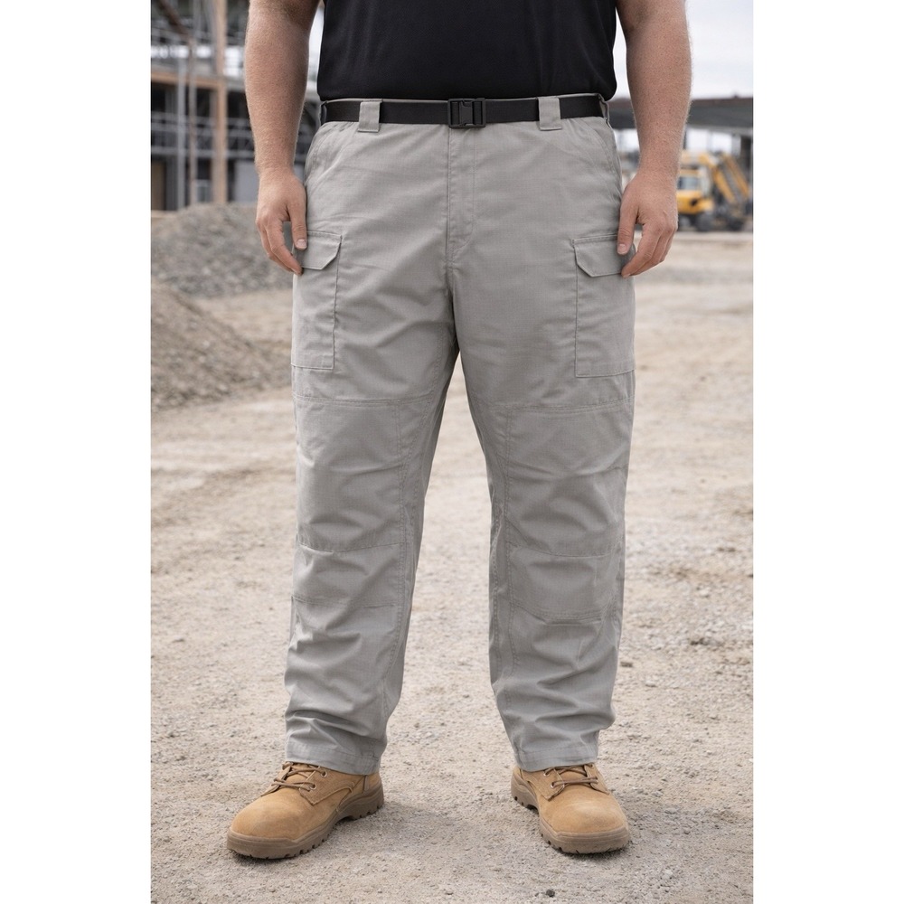 First Tactical Mens Pants Tan 46x33" Ripstop Cargo Tactical Reinforced Knee Work